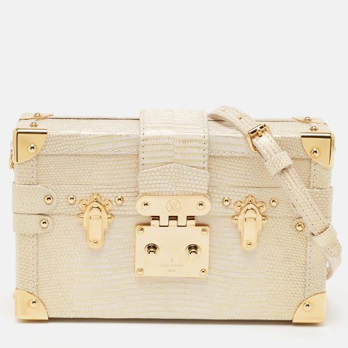 Louis Vuitton Gold Lizard Petite Malle Bag - Louis Vuitton - Modalova