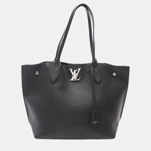 Louis Vuitton Black Leather Lockme Go Tote Bag - Louis Vuitton - Modalova