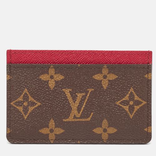 Fuchsia Monogram Canvas Card Holder - Louis Vuitton - Modalova