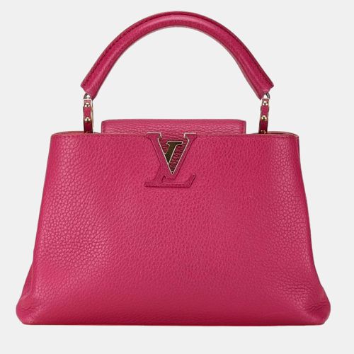 Louis Vuitton Pink Taurillion Leather BB Capucines Top Handle Bag - Louis Vuitton - Modalova