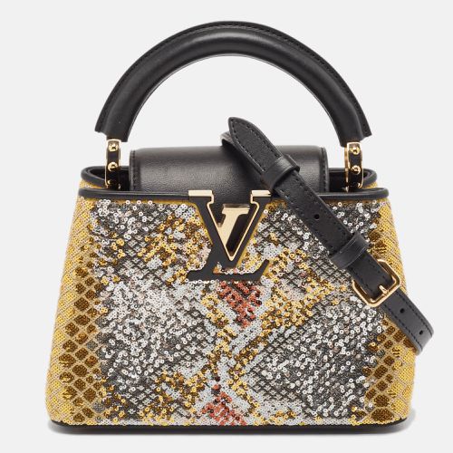 Sequin and Leather Mini Capucines Bag - Louis Vuitton - Modalova