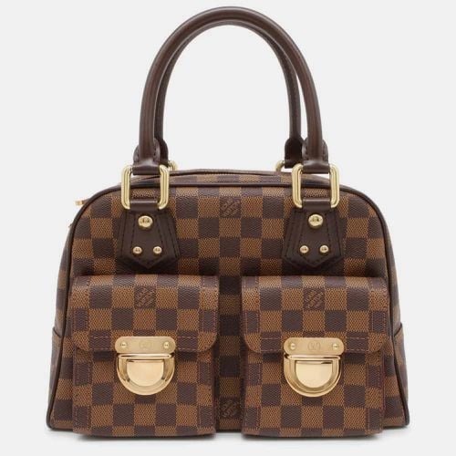 Louis Vuitton Brown Damier Ebene Canvas Manhattan PM Handbag - Louis Vuitton - Modalova