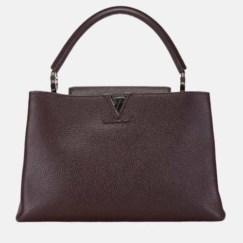 Louis Vuitton Brown Leather MM Capucines Top Handle Bags - Louis Vuitton - Modalova