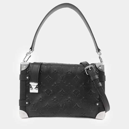 Louis Vuitton Black Calfskin Debossed Monogram Side Trunk - Louis Vuitton - Modalova