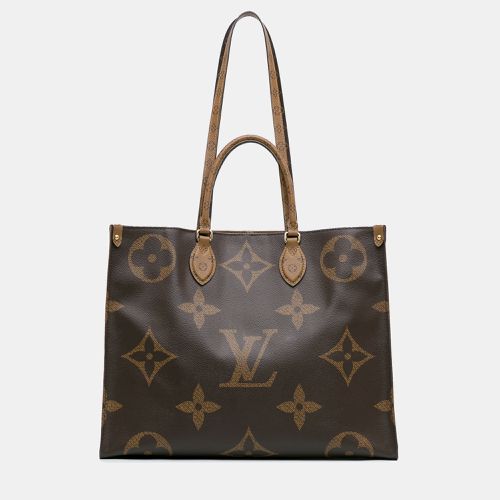 Louis Vuitton Brown Monogram Reverse Giant OnTheGo GM Tote Bag - Louis Vuitton - Modalova