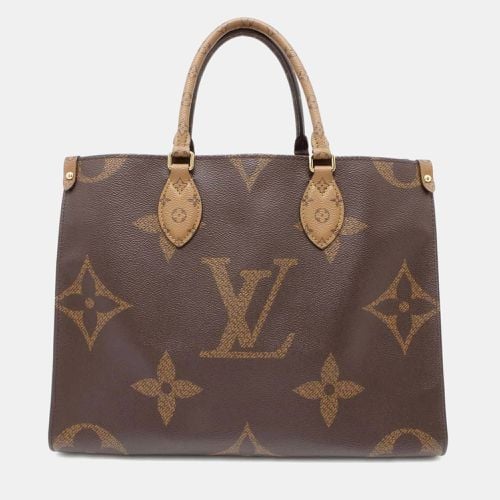 Louis Vuitton Brown Monogram Reverse Canvas Monogram Giant Onthego MM Tote Bag - Louis Vuitton - Modalova