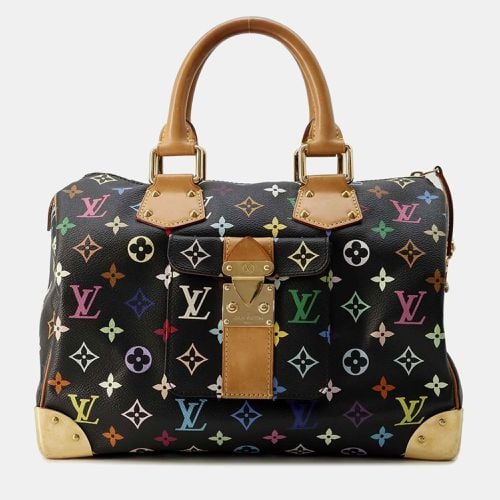 Louis Vuitton Black Multicolor Monogram Speedy 30 Satchel Bag - Louis Vuitton - Modalova