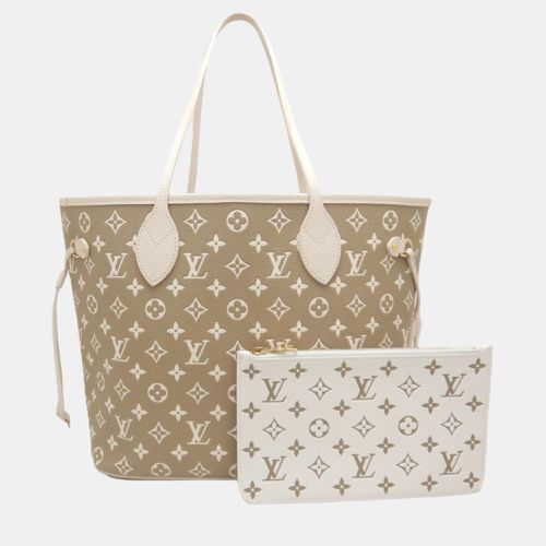 Khaki Bicolor Monogram Empreinte Neverfull MM Tote Bag - Louis Vuitton - Modalova