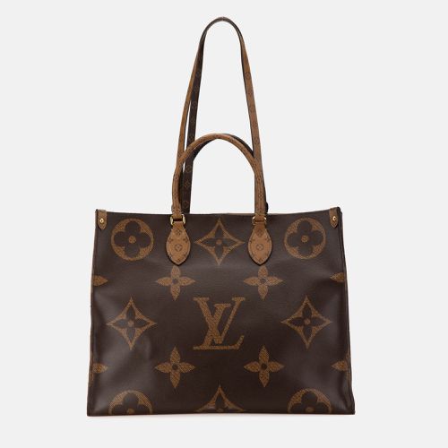 Louis Vuitton Brown Canvas Monogram Reverse Giant Onthego Gm Bag - Louis Vuitton - Modalova