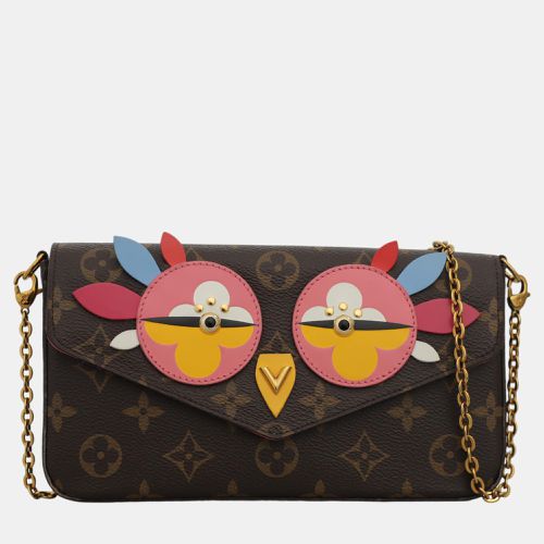 Louis Vuitton Brown Monogram Canvas Lovely Birds Pochette Felicie Bag - Louis Vuitton - Modalova