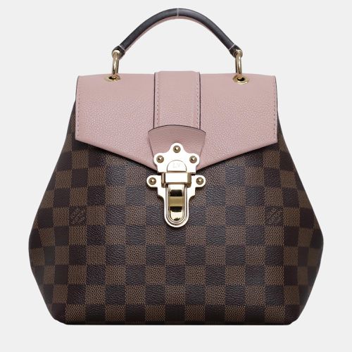 Louis Vuitton Brown, Pink Leather, Damier Ebene Canvas Clapton Backpack - Louis Vuitton - Modalova