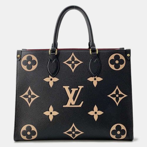 Louis Vuitton Noir/Beige Bicolor Monogram Empreinte Leather Onthego MM - Louis Vuitton - Modalova