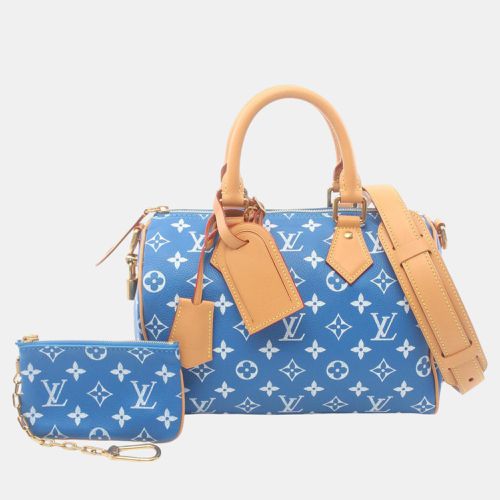 Louis Vuitton Blue Leather Speedy Bandouliere 25 Boston Bag - Louis Vuitton - Modalova