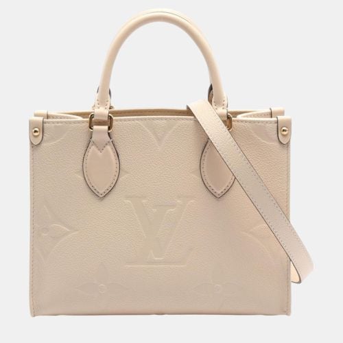 Louis Vuitton Leather Monogram Empreinte Ivory On The Go Pm Handbag - Louis Vuitton - Modalova