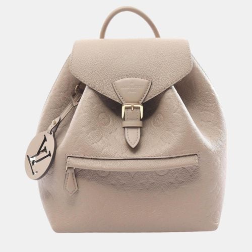 Louis Vuitton Montsouris Pm Monogram Empreinte Tourterelle Leather Beige Backpack - Louis Vuitton - Modalova