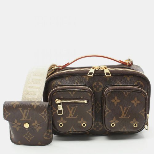 Louis Vuitton Utility Crossbody Monogram Coated Canvas Brown Shoulder Bag - Louis Vuitton - Modalova