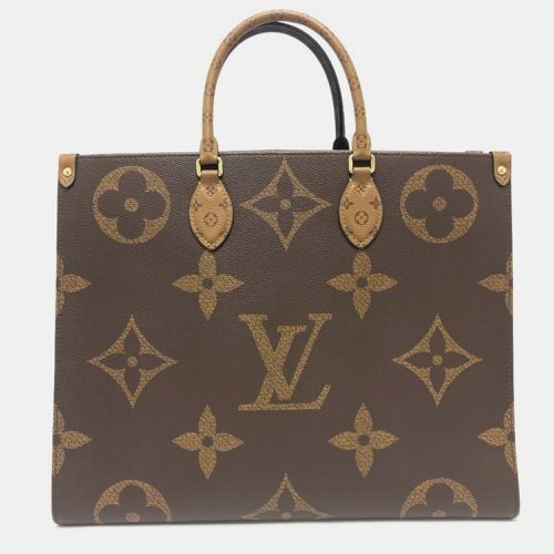 Louis Vuitton On The Go Gm Monogram Reverse Canvas Brown Handbag - Louis Vuitton - Modalova