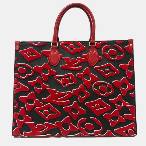 Louis Vuitton Red On The Go Gm Taffeta Tote Bag - Louis Vuitton - Modalova