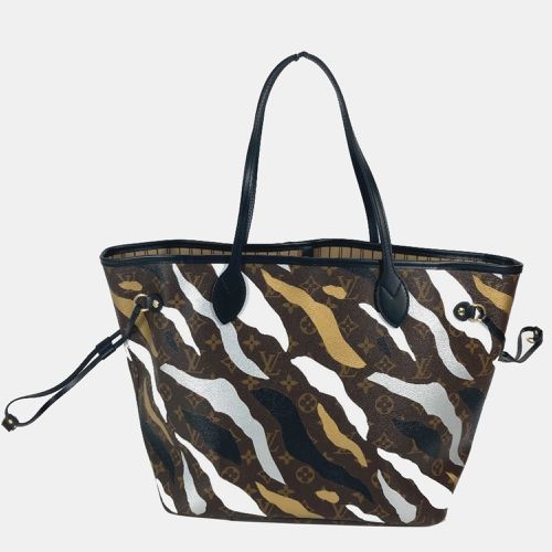 Louis Vuitton Canvas Brown Monogram Camouflage Neverfull Mm Tote Bag - Louis Vuitton - Modalova