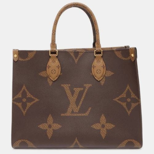 Louis Vuitton Monogram Reverse Giant On-The-Go Mm Tote Bag - Louis Vuitton - Modalova