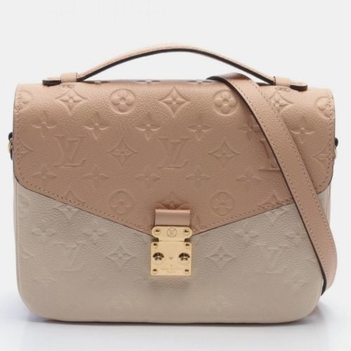 Louis Vuitton Pochette Metis Mm Leather Monogram Empreinte Pink Ivory Handbag - Louis Vuitton - Modalova