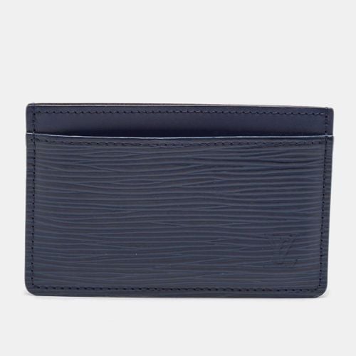 Louis Vuitton Blue Marine Epi Leather Card Holder - Louis Vuitton - Modalova