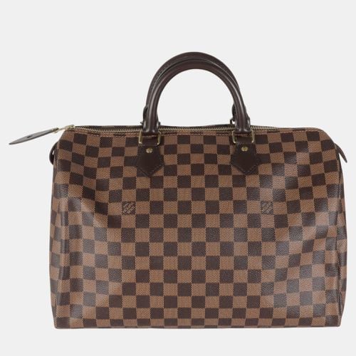 Louis Vuitton Brown Damier Ebene Canvas Speedy 35 Bag - Louis Vuitton - Modalova