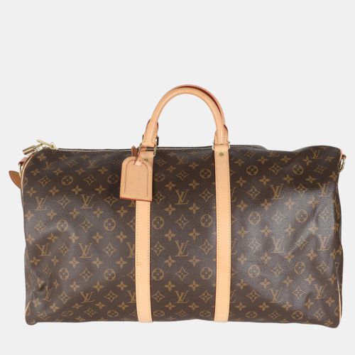 Monogram Canvas Keepall Bandouliere 55 Bag - Louis Vuitton - Modalova