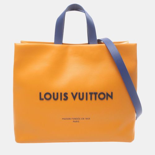 Leather MM Shopper Tote Bag - Louis Vuitton - Modalova