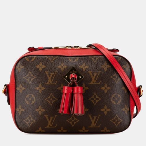 Louis Vuitton Red/Brown Monogram Canvas with Leather Saintonge Shoulder Bags - Louis Vuitton - Modalova