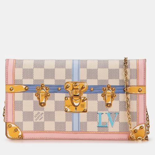 Louis Vuitton Blue/White Damier Azur Canvas Summer Trunks Pochette Bag - Louis Vuitton - Modalova