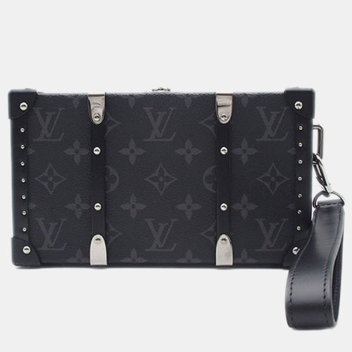 Louis Vuitton Black Monogram Eclipse Canvas Wallet Trunk Clutch Bag - Louis Vuitton - Modalova