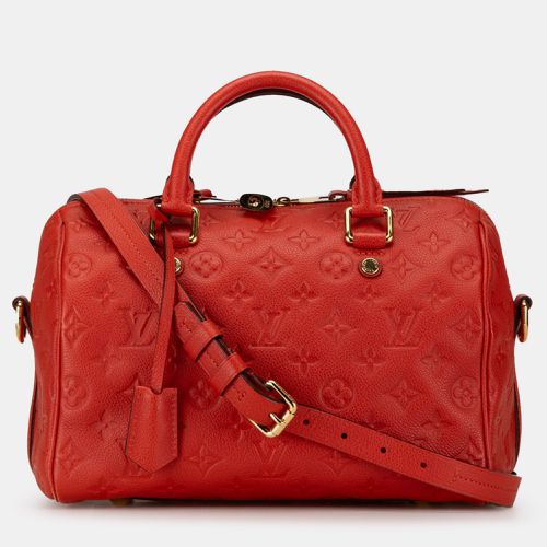 Louis Vuitton Red Monogram Empreinte Speedy Bandouliere 25 Satchel Bag - Louis Vuitton - Modalova