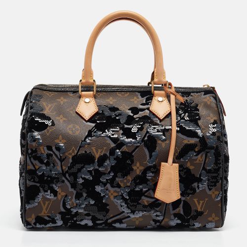 Louis Vuitton Monogram Canvas Limited Edition Fleur De Jais Speedy 30 Bag - Louis Vuitton - Modalova