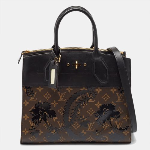 Louis Vuitton Black Monogram Canvas and Leather Blossom City Steamer MM Bag - Louis Vuitton - Modalova