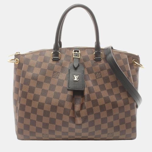 Louis Vuitton Brown Coated Canvas Leather Damier Odeon Tote MM Bag - Louis Vuitton - Modalova