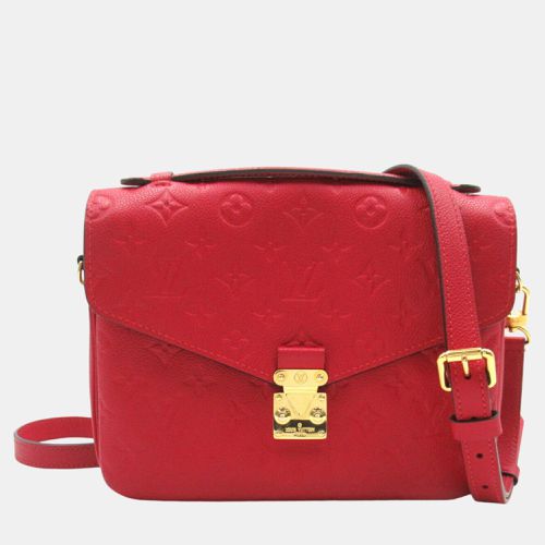 Louis Vuitton Red Leather Monogram Empreinte Pochette Metis MM Shoulder Bag - Louis Vuitton - Modalova