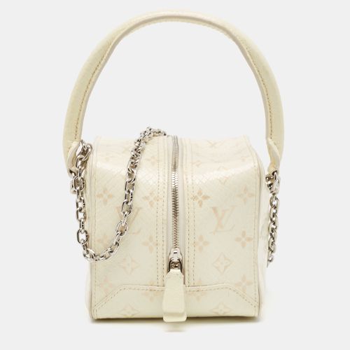 Louis Vuitton Cream Monogram Patent Python New Square Bag - Louis Vuitton - Modalova