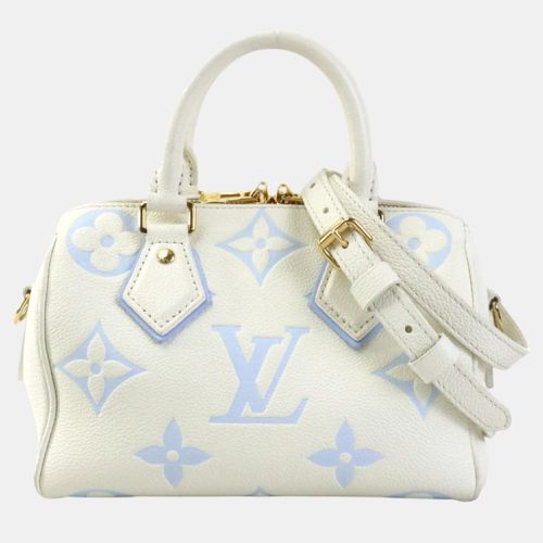 Latte White Candy Leather Monogram Empreinte Bicolor Speedy Bandouliere 20 Handbag - Louis Vuitton - Modalova