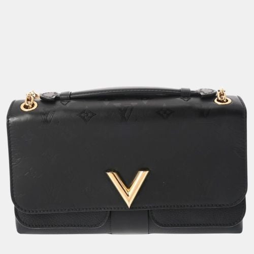 Louis Vuitton Noir Leather Shoulder Chain Bag - Louis Vuitton - Modalova