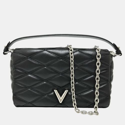 Louis Vuitton Noir Black Silver Quilted Chain Hand Bag - Louis Vuitton - Modalova