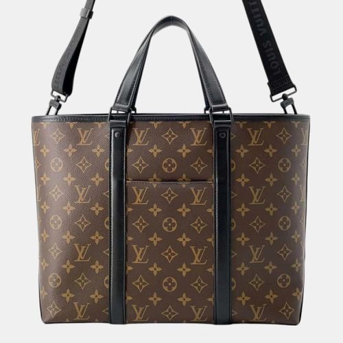 Louis Vuitton Black Monogram Macassar Weekend Tote Bag - Louis Vuitton - Modalova