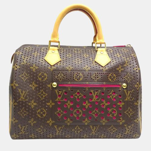 Louis Vuitton Monogram Perforated Fuchsia (Pink) Speedy 30 Handbag - Louis Vuitton - Modalova