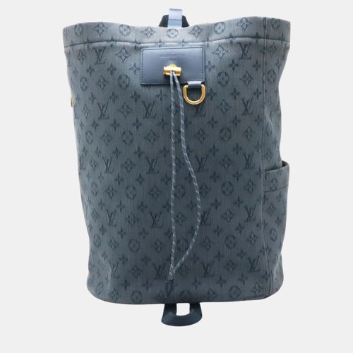 Louis Vuitton Navy Monogram Denim Chalk Backpack - Louis Vuitton - Modalova