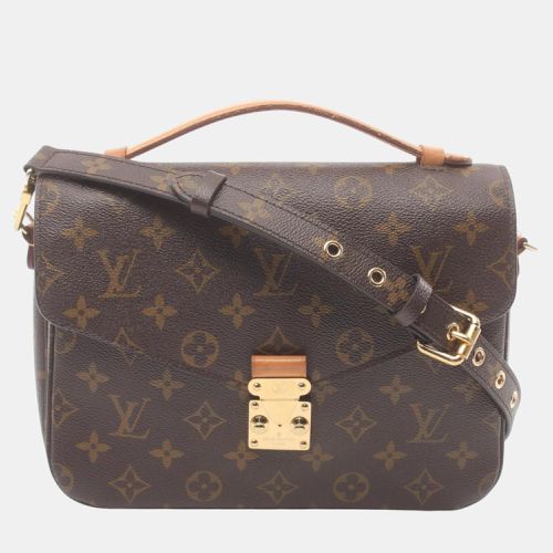 Coated Canvas Leather Monogram Metis Mm Pochette Handbag - Louis Vuitton - Modalova