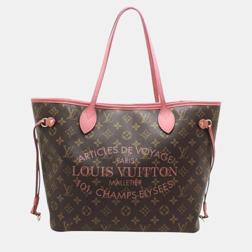 Monogram Rose Velours (Pink) Ikat Flower Neverfull Mm Tote Bag - Louis Vuitton - Modalova