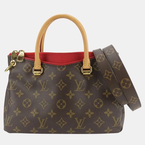 Louis Vuitton Pallas Bb Monogram Leather Cerise Brown Shoulder Bag - Louis Vuitton - Modalova