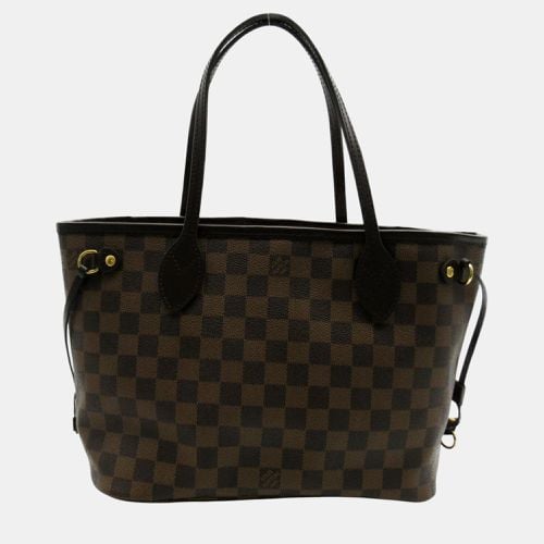 Louis Vuitton Coated Canvas Damier Brown Neverfull Pm Bag - Louis Vuitton - Modalova