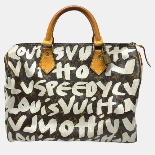 Louis Vuitton Brown White Monogramgraffiti Mini Duffle Bag - Louis Vuitton - Modalova