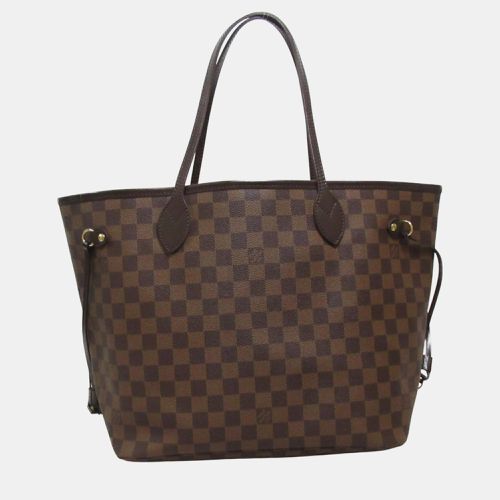 Louis Vuitton Coated Canvas Damier Brown Neverfull Mm Bag - Louis Vuitton - Modalova